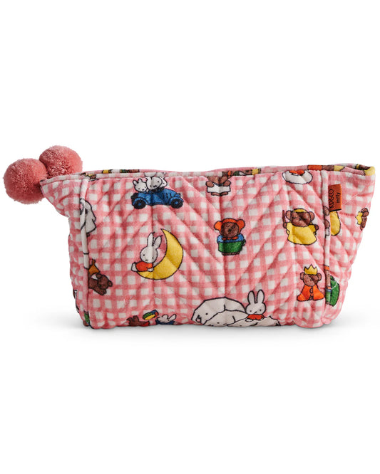 KIP&CO X MIFFY MIFFY AND MATES VELVET TOILETRY BAG