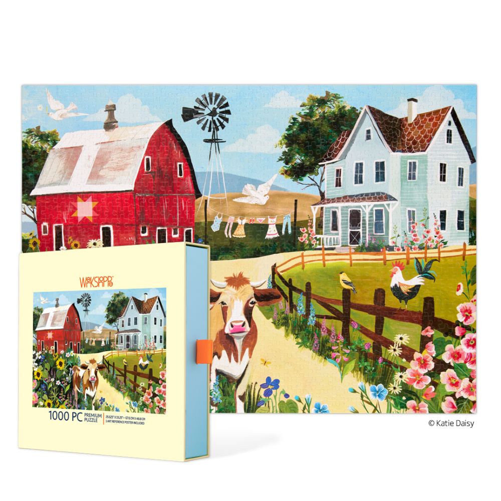 WerkShoppe 1000pc Puzzle - Wildflower Farm