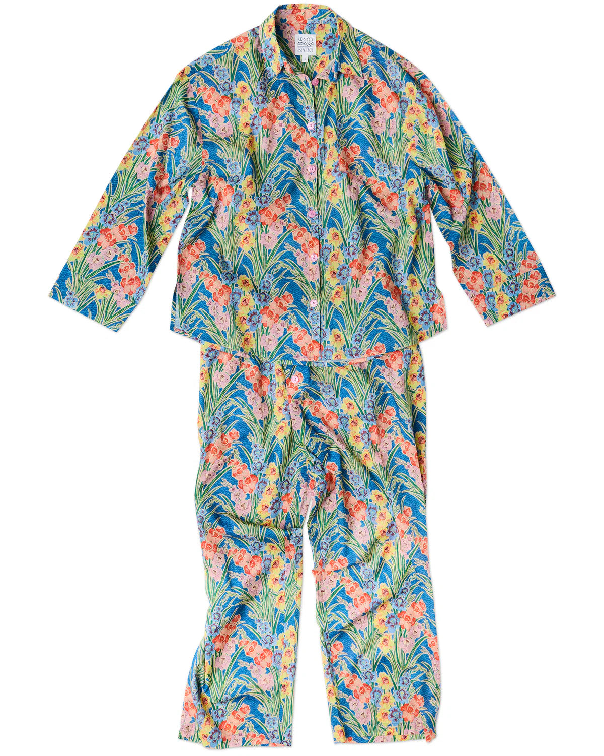 Kip and Co x Anna Spiro Gladiolus Organic Cotton Long Sleeve Pyjamas