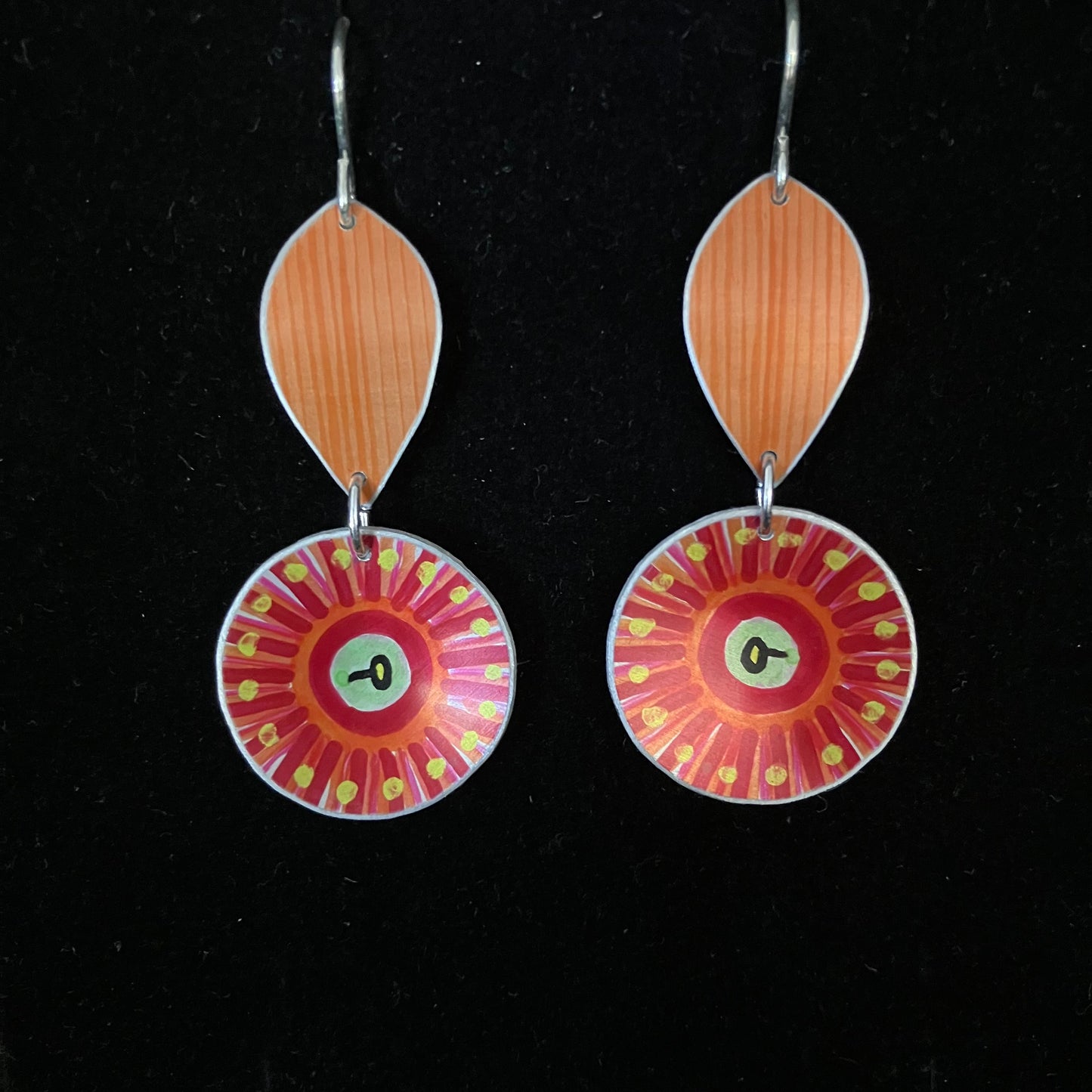 Gum Blossom Two Tier Earrings