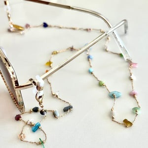 Salty Safari Sunglass Chain - Delicate Candy Rock