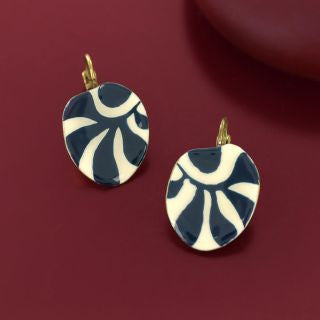 Taratata Jewellery - Kaly Blue Lever Back Earrings