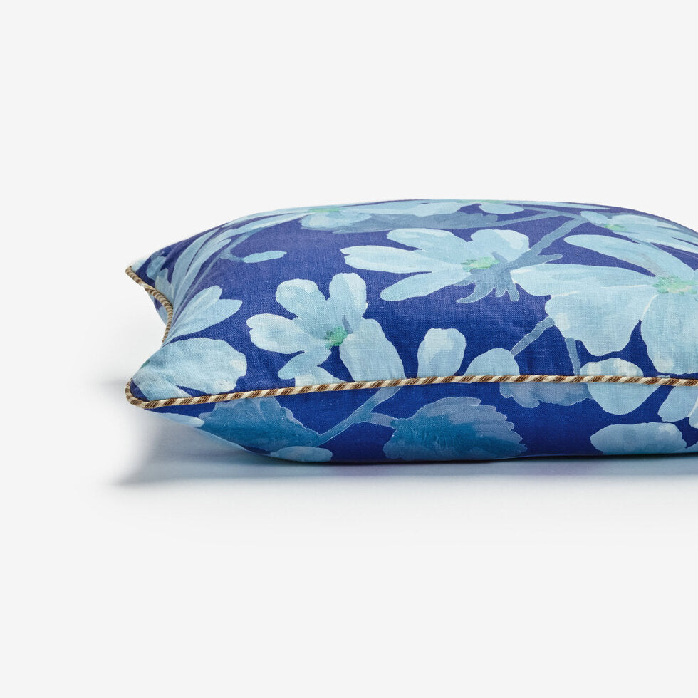 Bonnie and Neil Cushion - Violet Blue