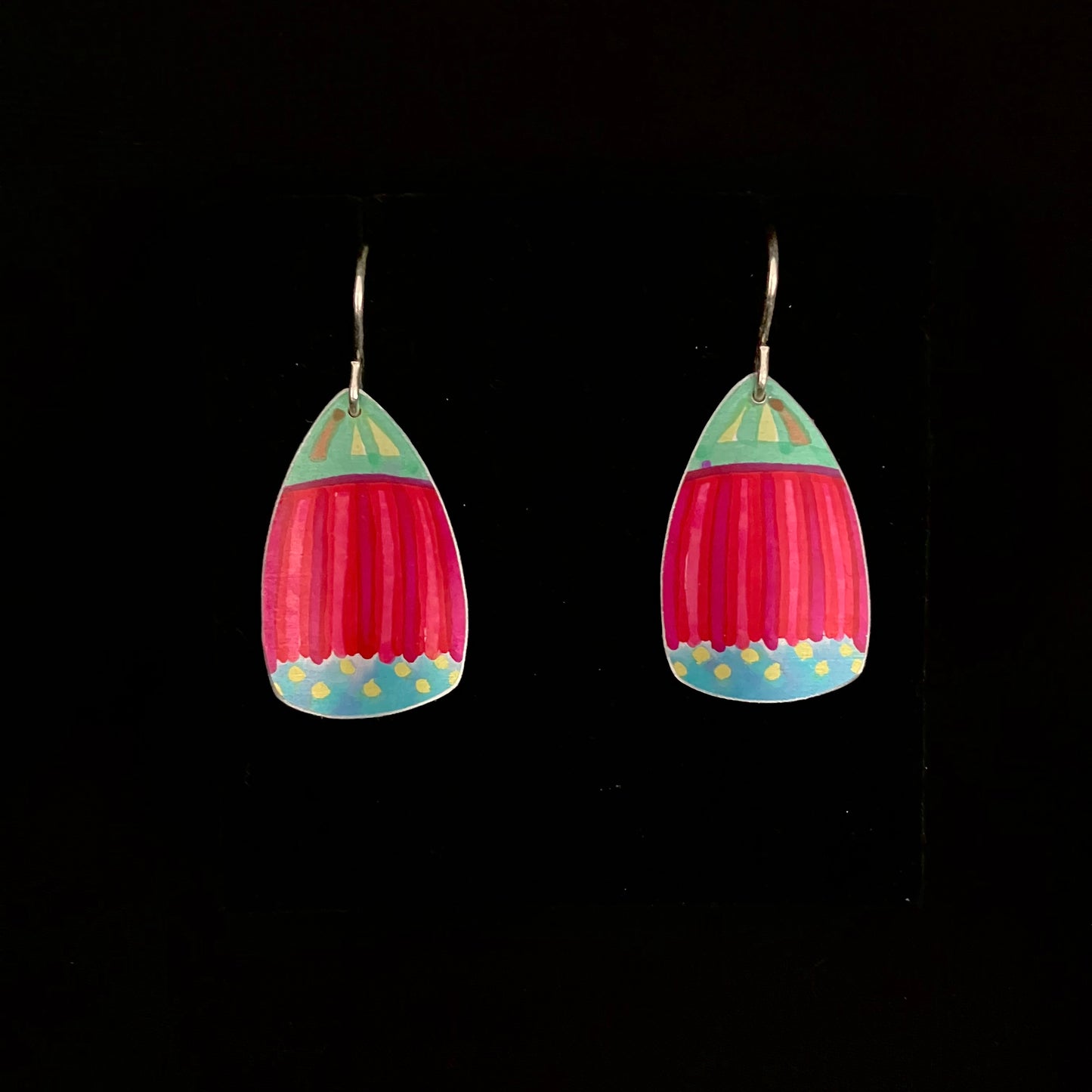 Dilkes-Hoffman Anodised Aluminium Earrings - Gum Blossom Medium