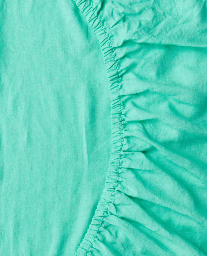 Opal Linen Fitted Sheet