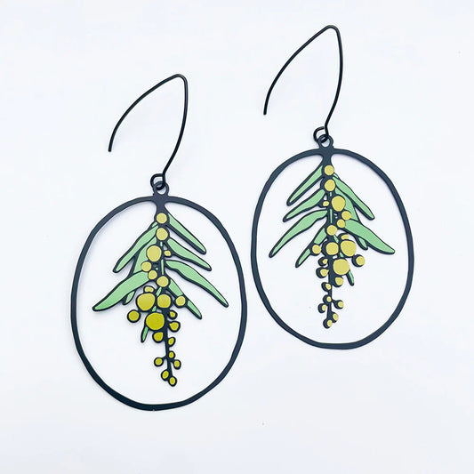 Denz earrings - Wattle