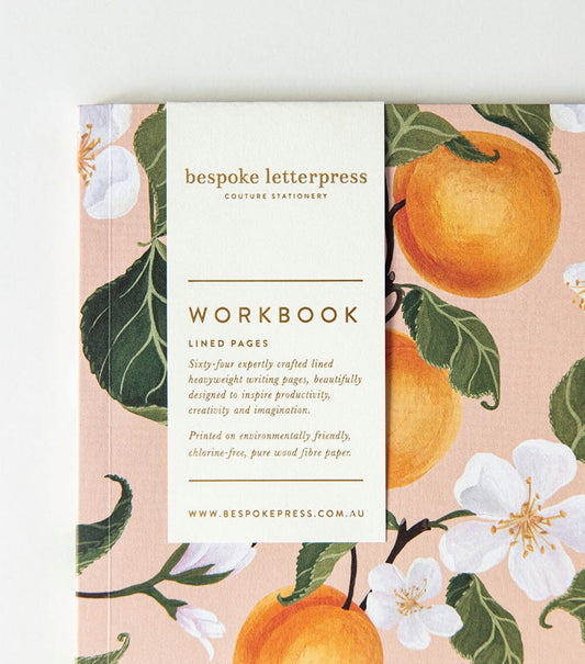 Bespoke Letterpress - Peaches Workbook