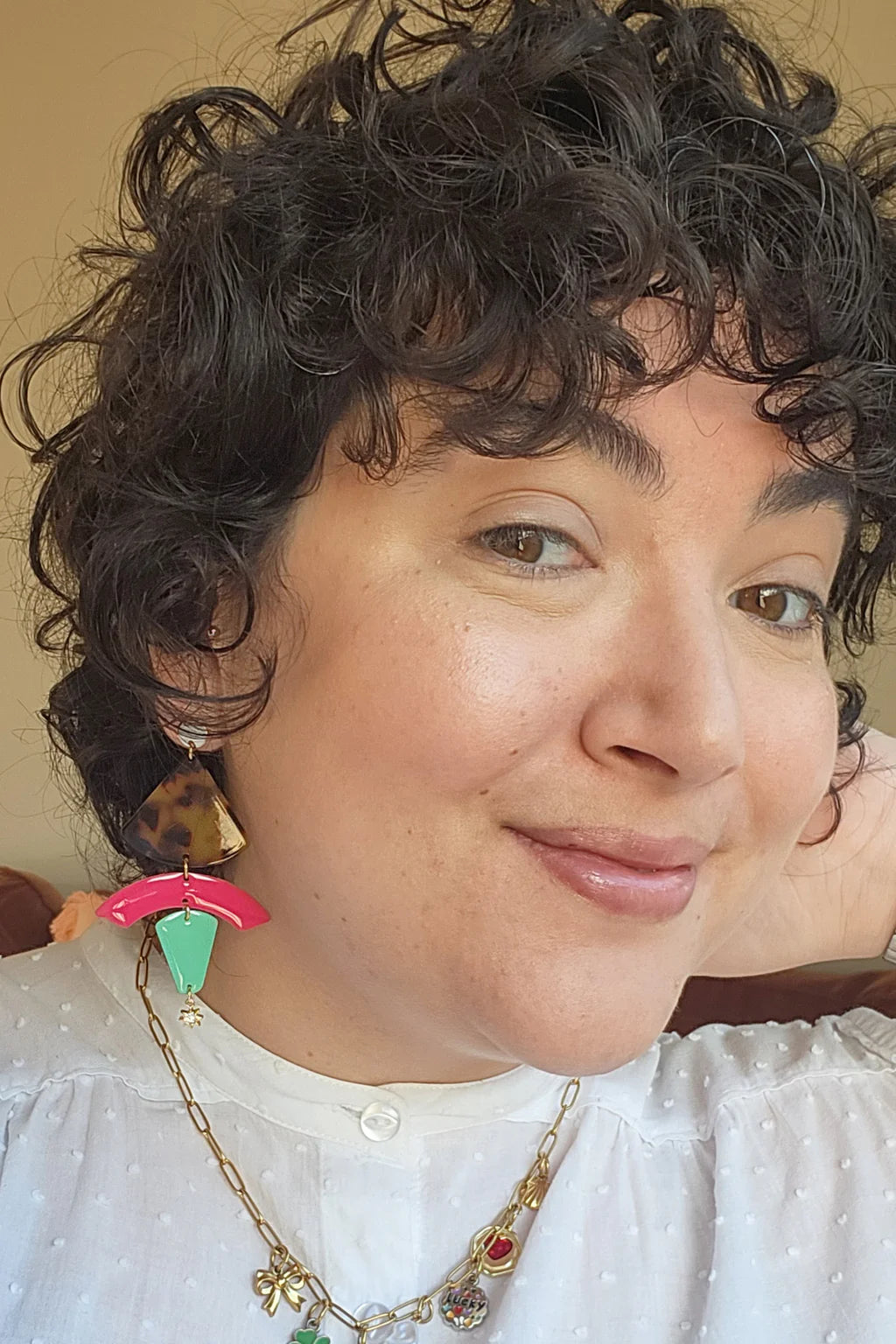 Middle Child Earrings - Trapeze Tortoise