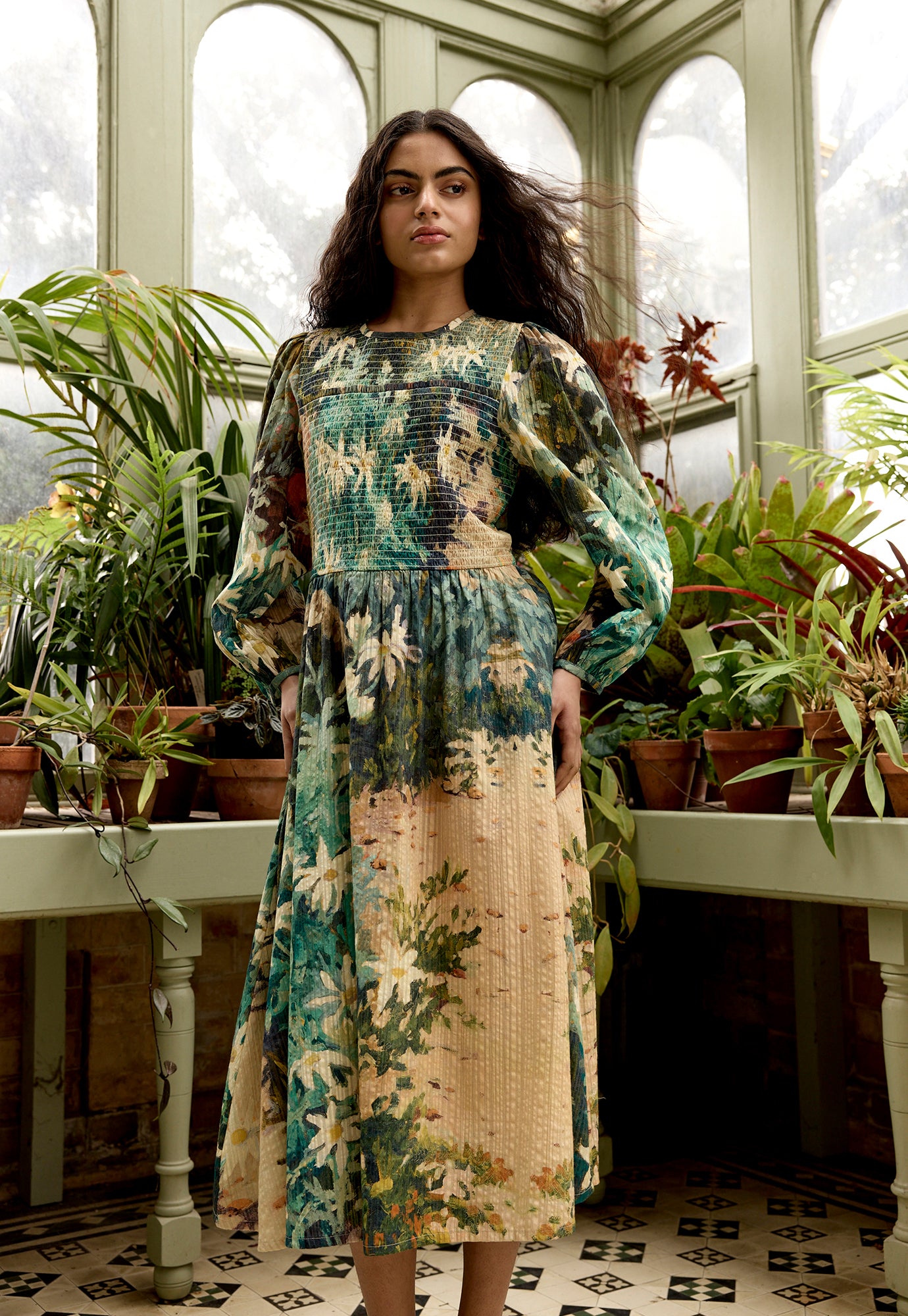 Nancybird Nora Shirred Dress