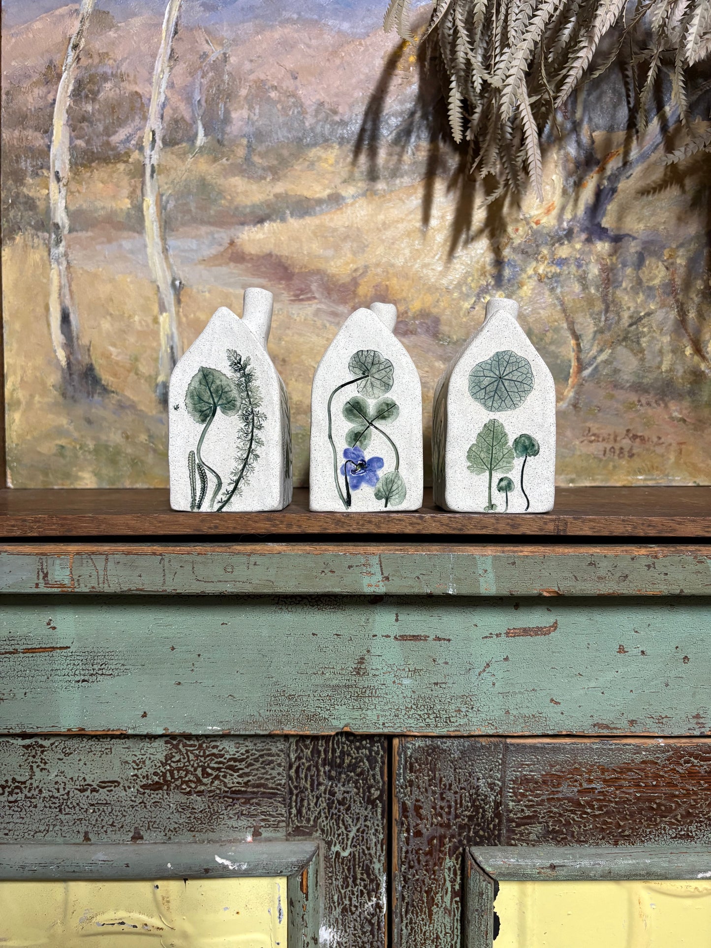 Handmade Ceramic Flower House Vases - medium