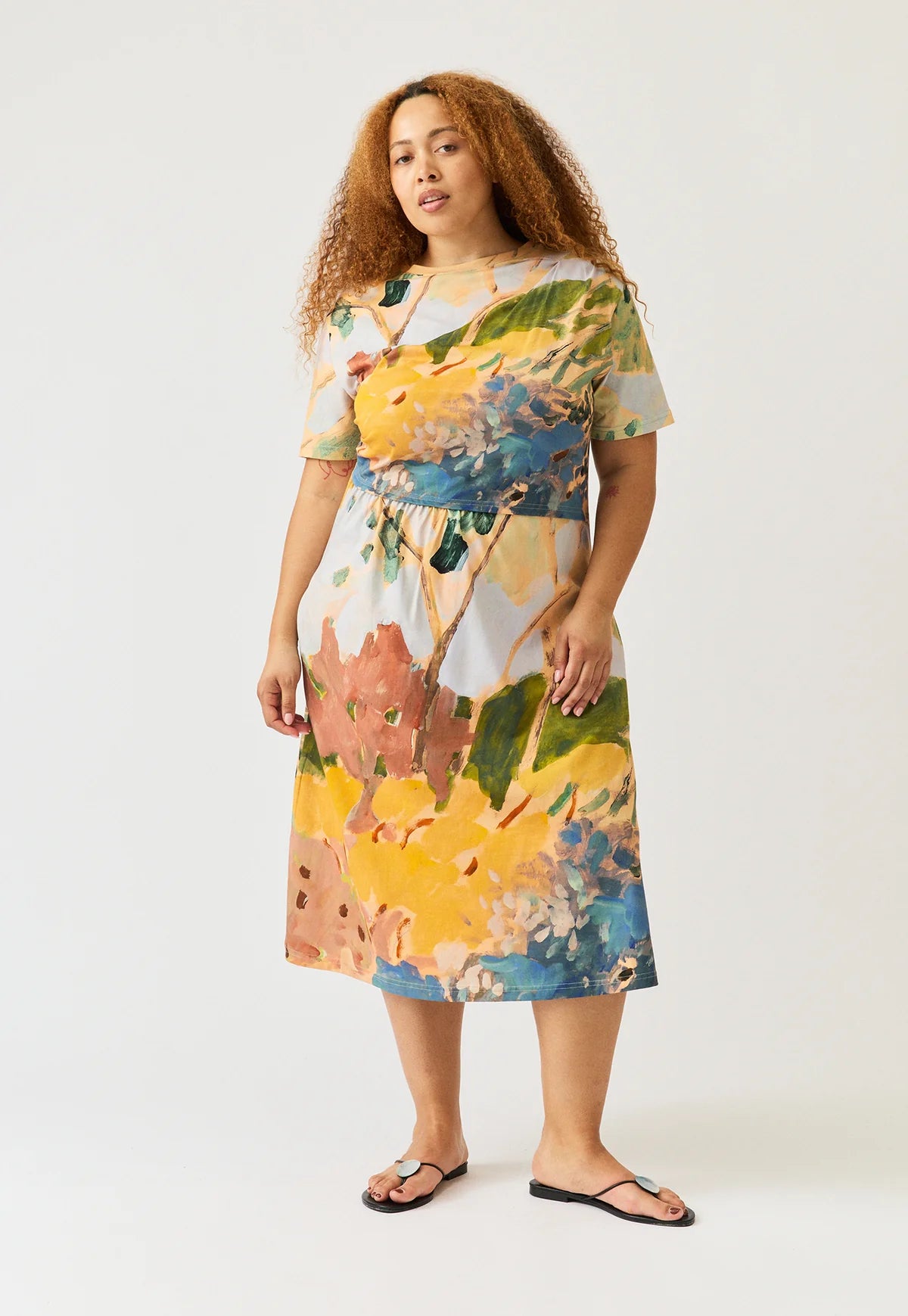 Nancybird Short Sleeve Elena Dress - Sunny Clearing
