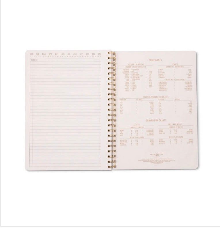 Large Twinwire Notebook - Orange check