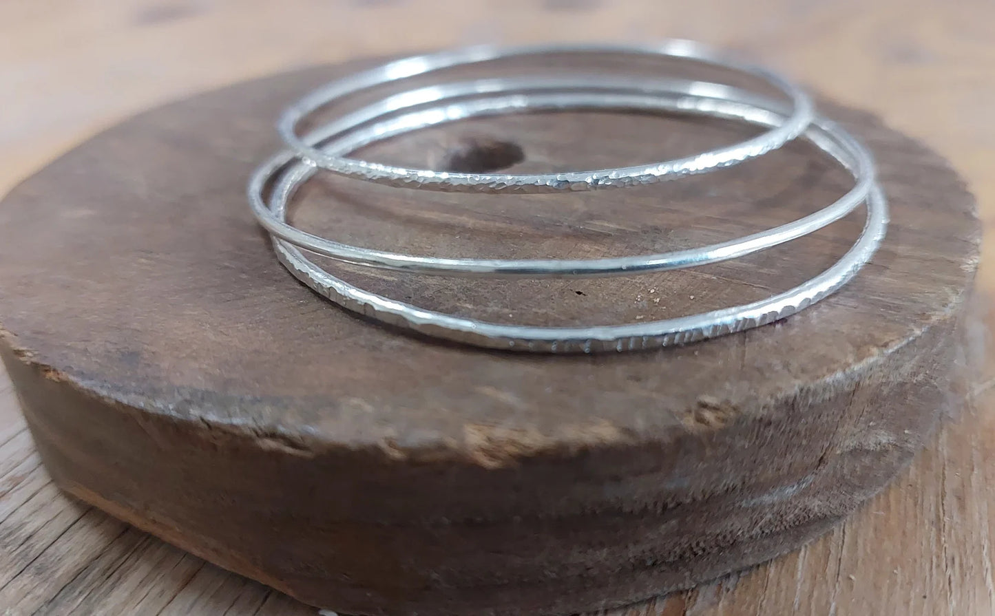 Sarah Munnings Silver Stacker Bracelet - 2 designs, 3 sizes