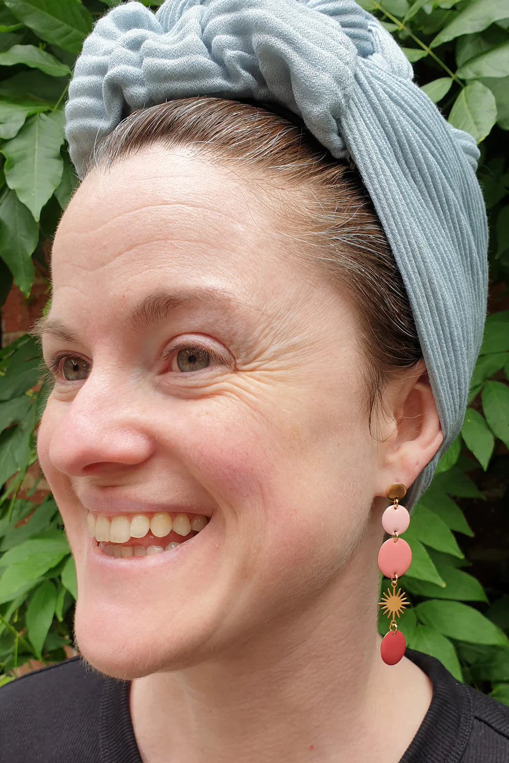 Middle Child Earrings - Festival Pink