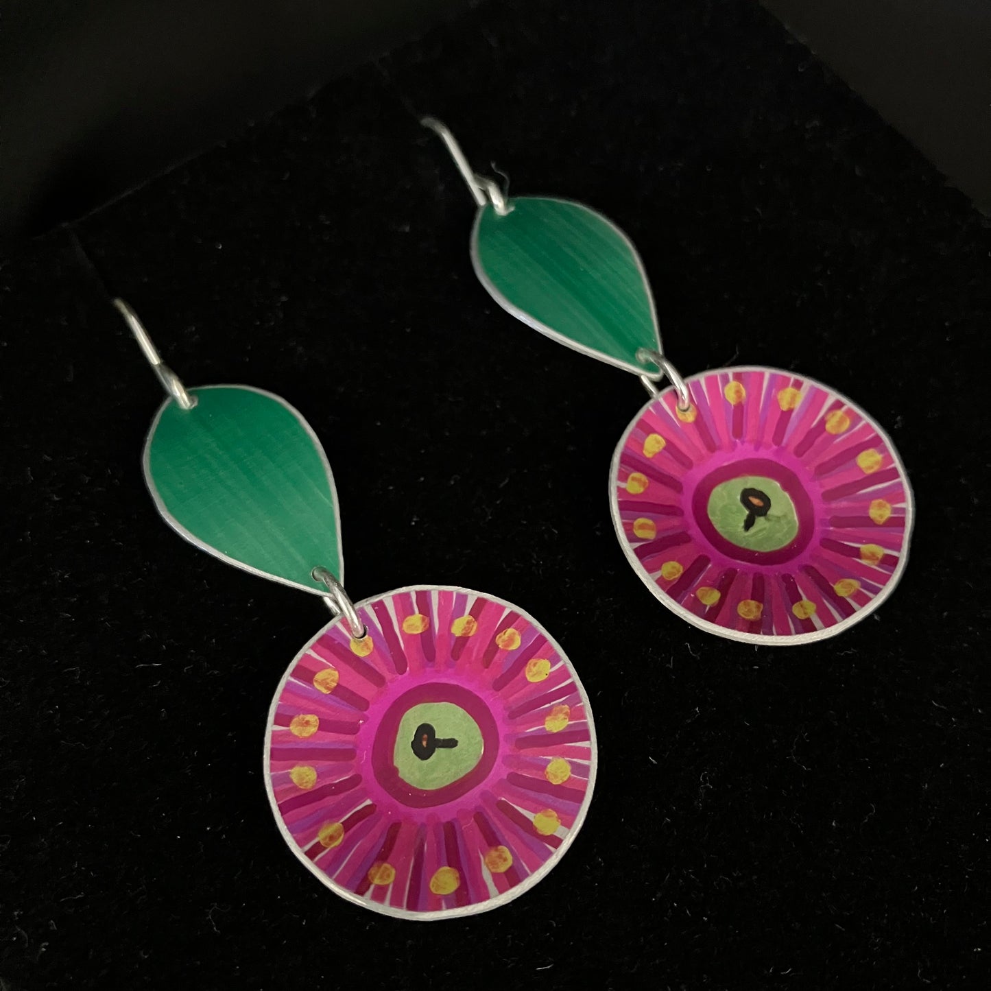 Gum Blossom Two Tier Earrings