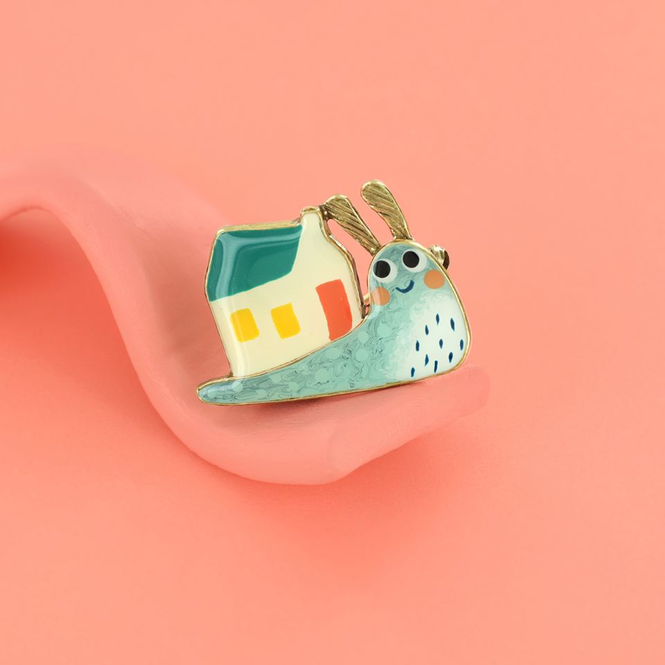 Taratata Jewellery - Sweet Home Snail Brooch