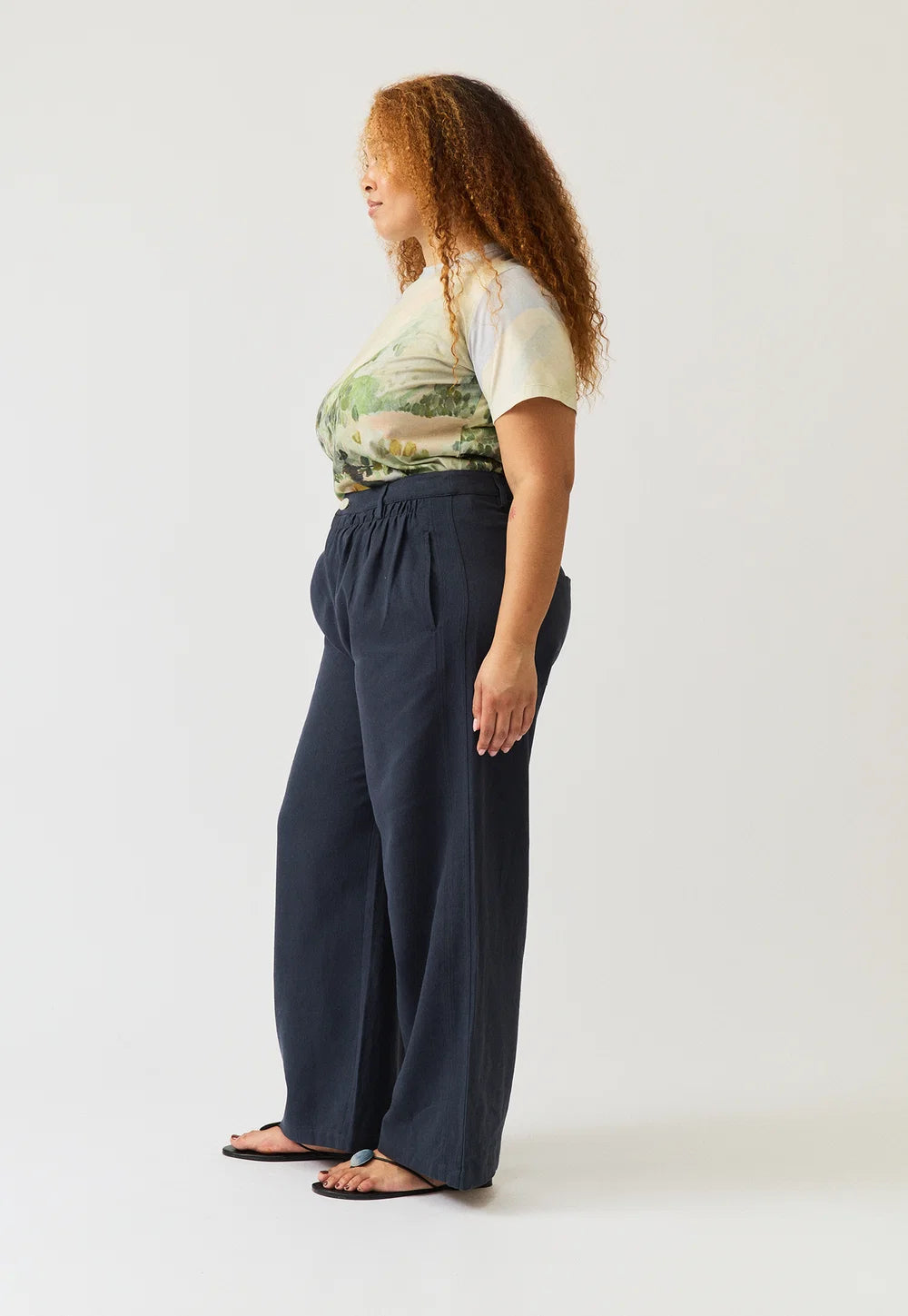 Nancybird Charlotte Pant - Steel Blue
