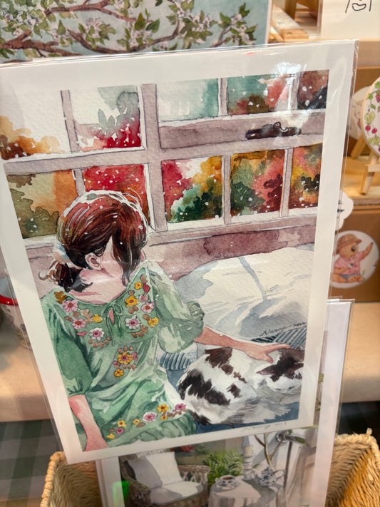 Nanan Studio ‘Cats and Chill’ Fine Art Print