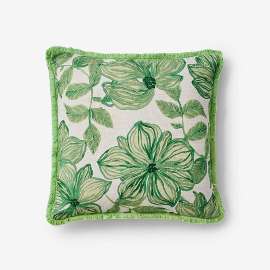 Bonnie and Neil Azalea Cushion - Sage