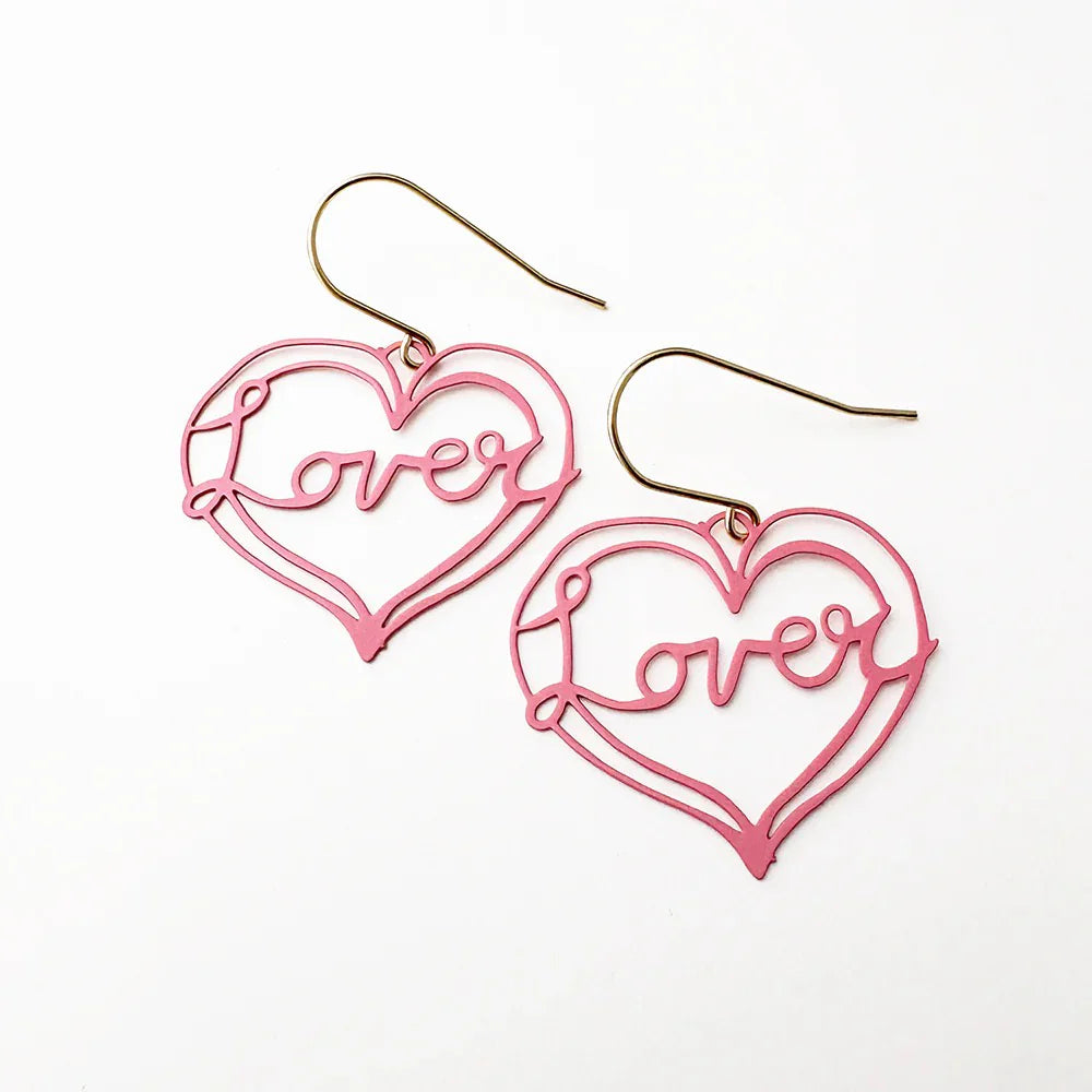 Denz earrings - Midi Lover Earrings - Pink