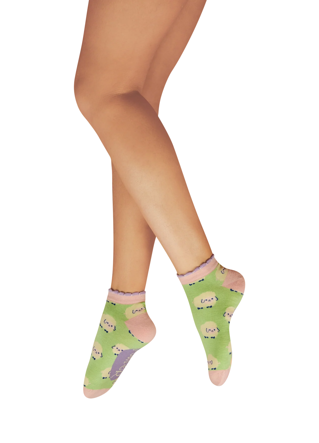 Powder Trainer Socks - Marshmallow Sheep