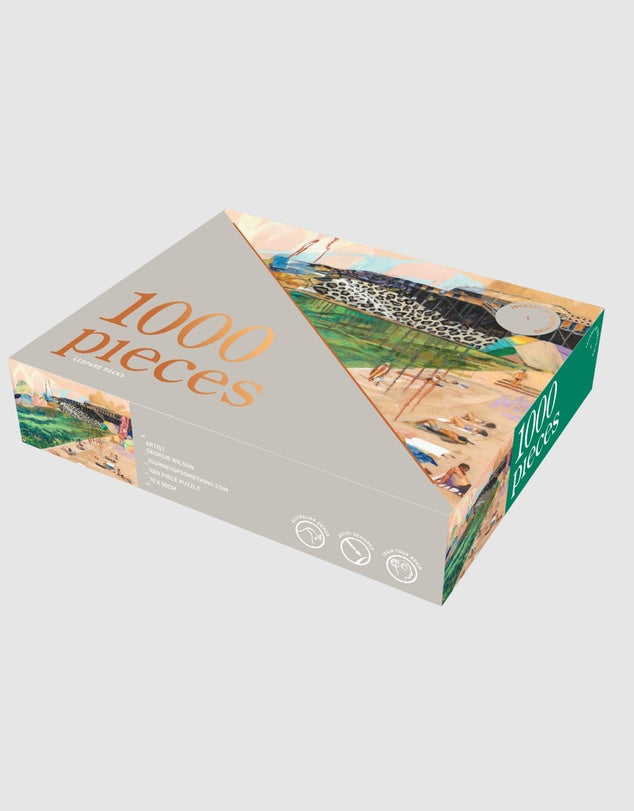1000 Piece Puzzle - Leopard Beach