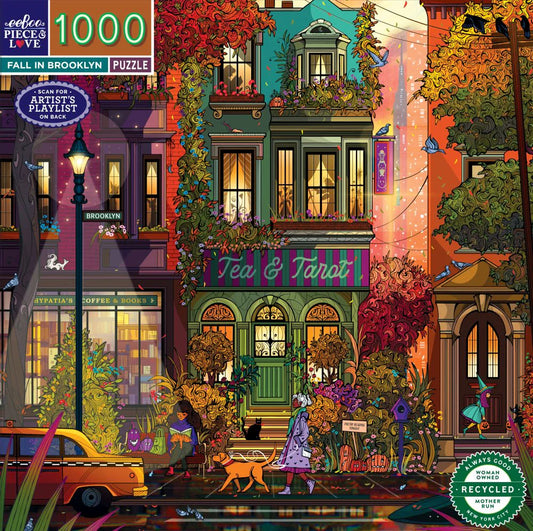 Eeboo 1000pc Puzzle - Brooklyn In Fall