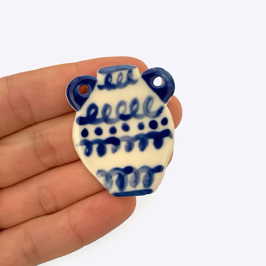 Togetherness Ceramic Brooch - Urn