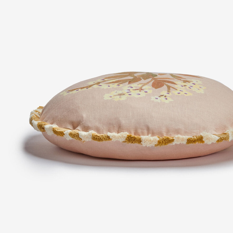 Bonnie and Neil Cushion - Forget Me Knot Caramel