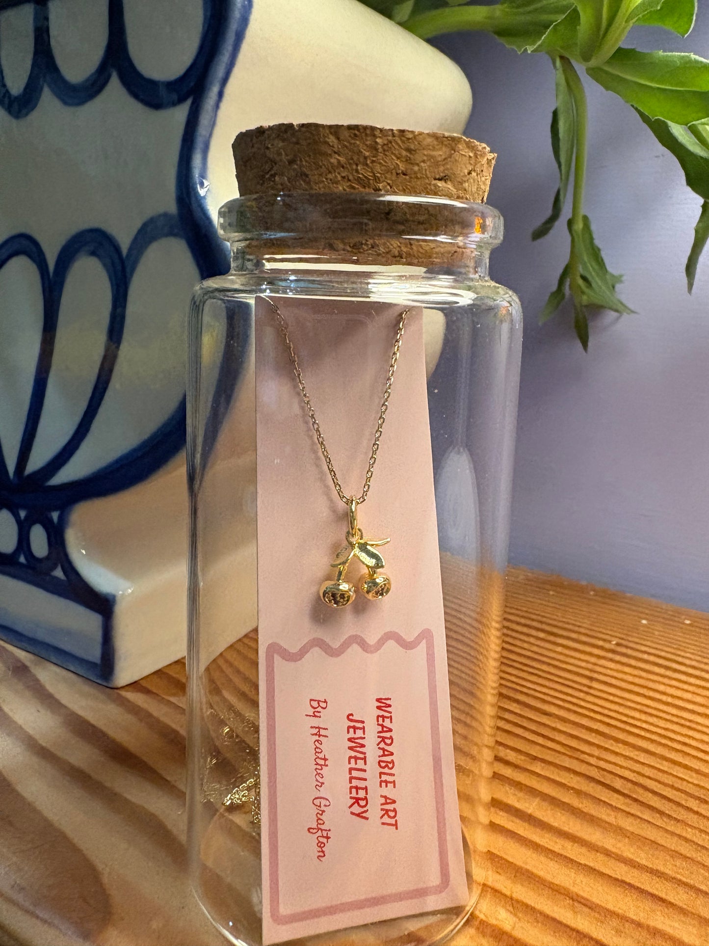 Cherry Necklace (gold)