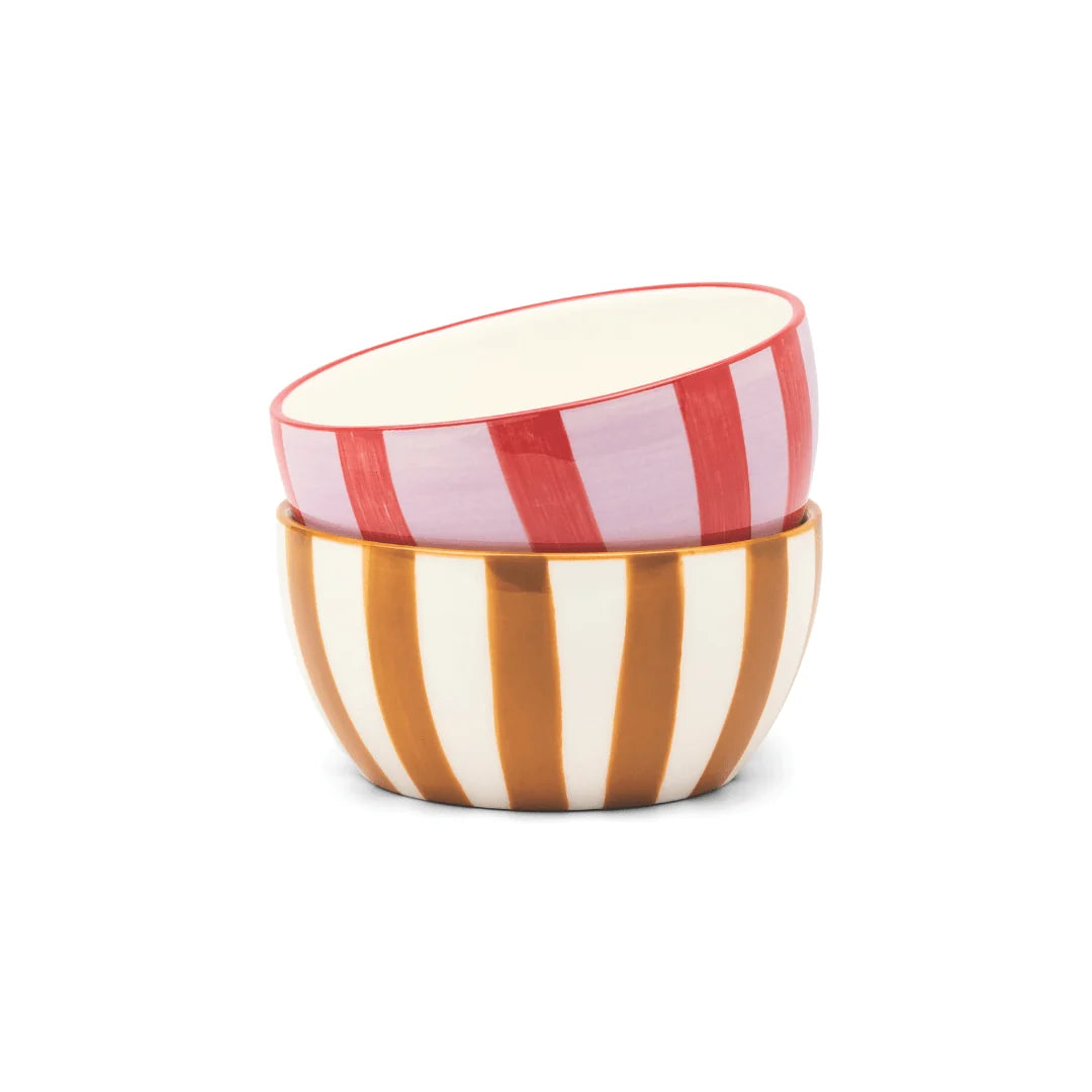 The Bella Dipping Bowl Set - Lilac/Rust + Ochre