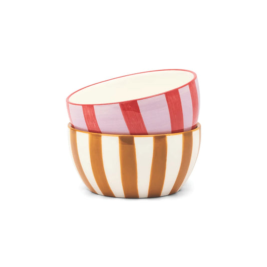 The Bella Dipping Bowl Set - Lilac/Rust + Ochre