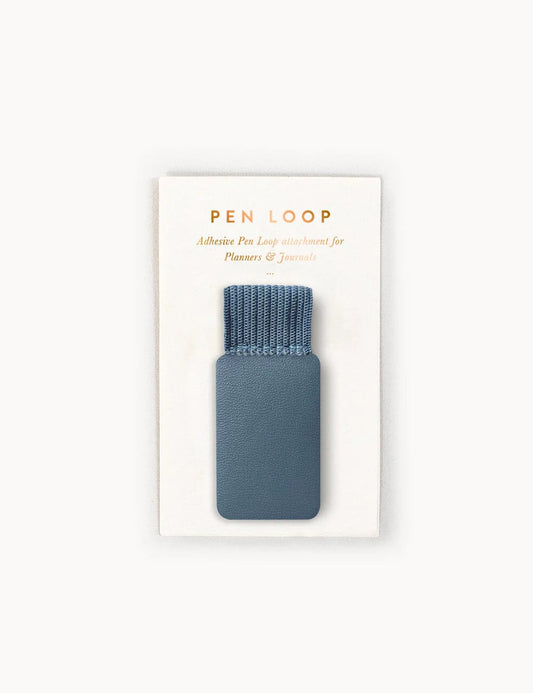 Bespoke Letterpress - Adhesive Pen Loop Denim Blue