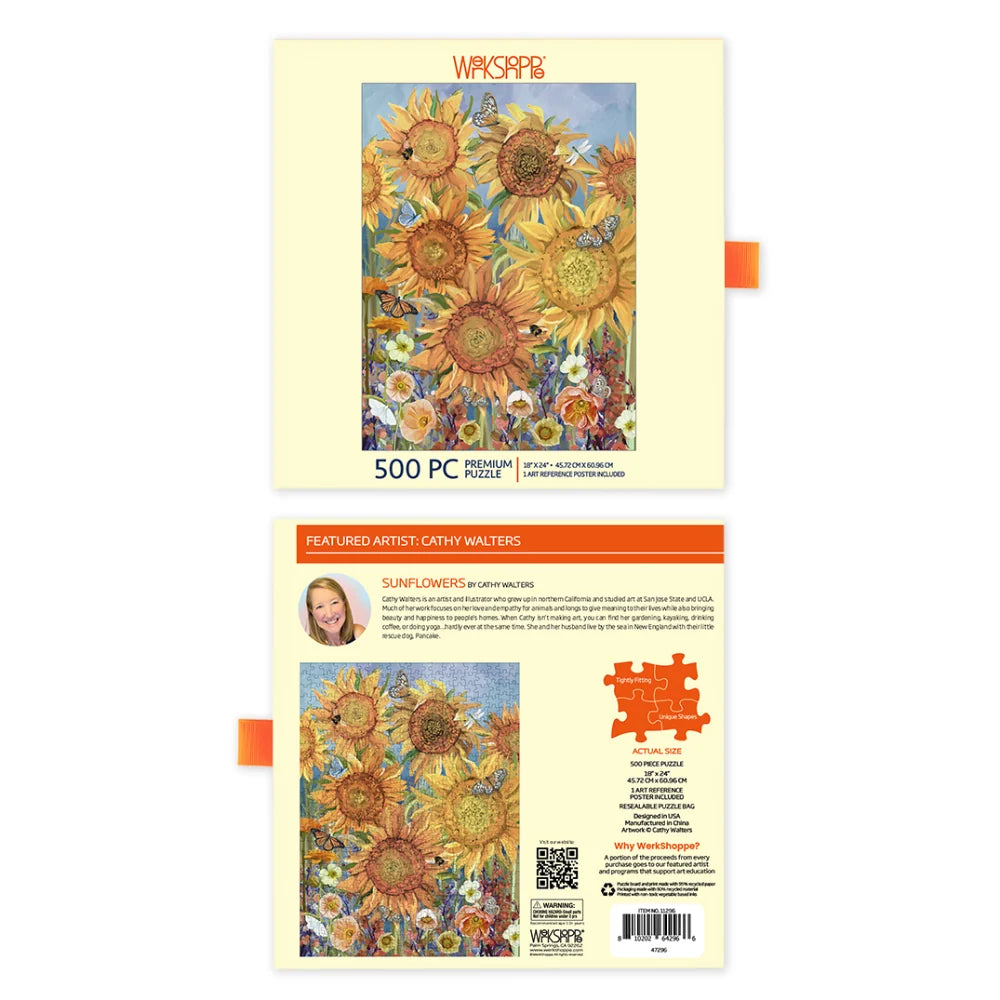 WerkShoppe 500pc Puzzle - Sunflowers
