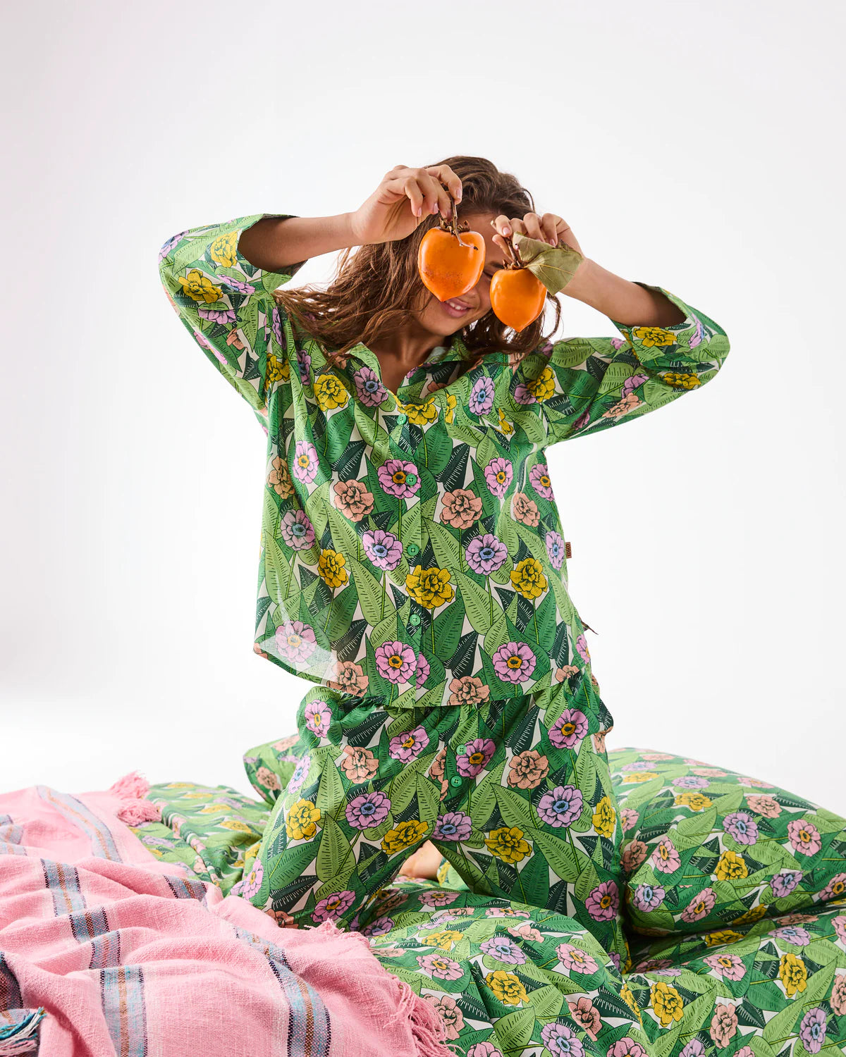 Kip and Co In Bloom Organic Cotton Long Sleeve Pyjamas