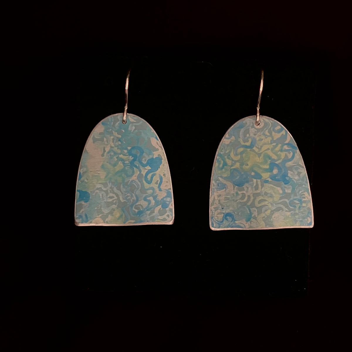 Dilkes-Hoffman Anodised Aluminium Earrings - Abstract Large