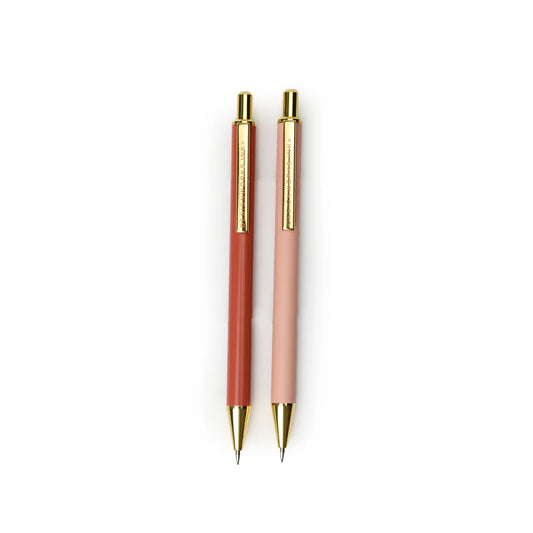 Mechanical Pencils Set of 2 - Rosewood and Blush