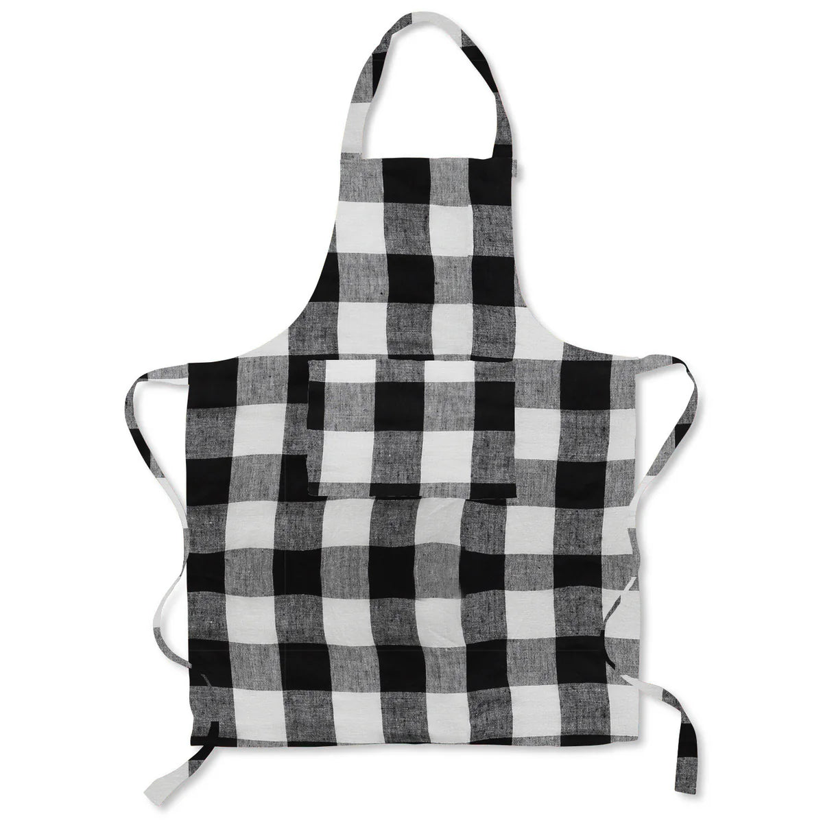Kip and co Linen Apron - Black & White Gingham