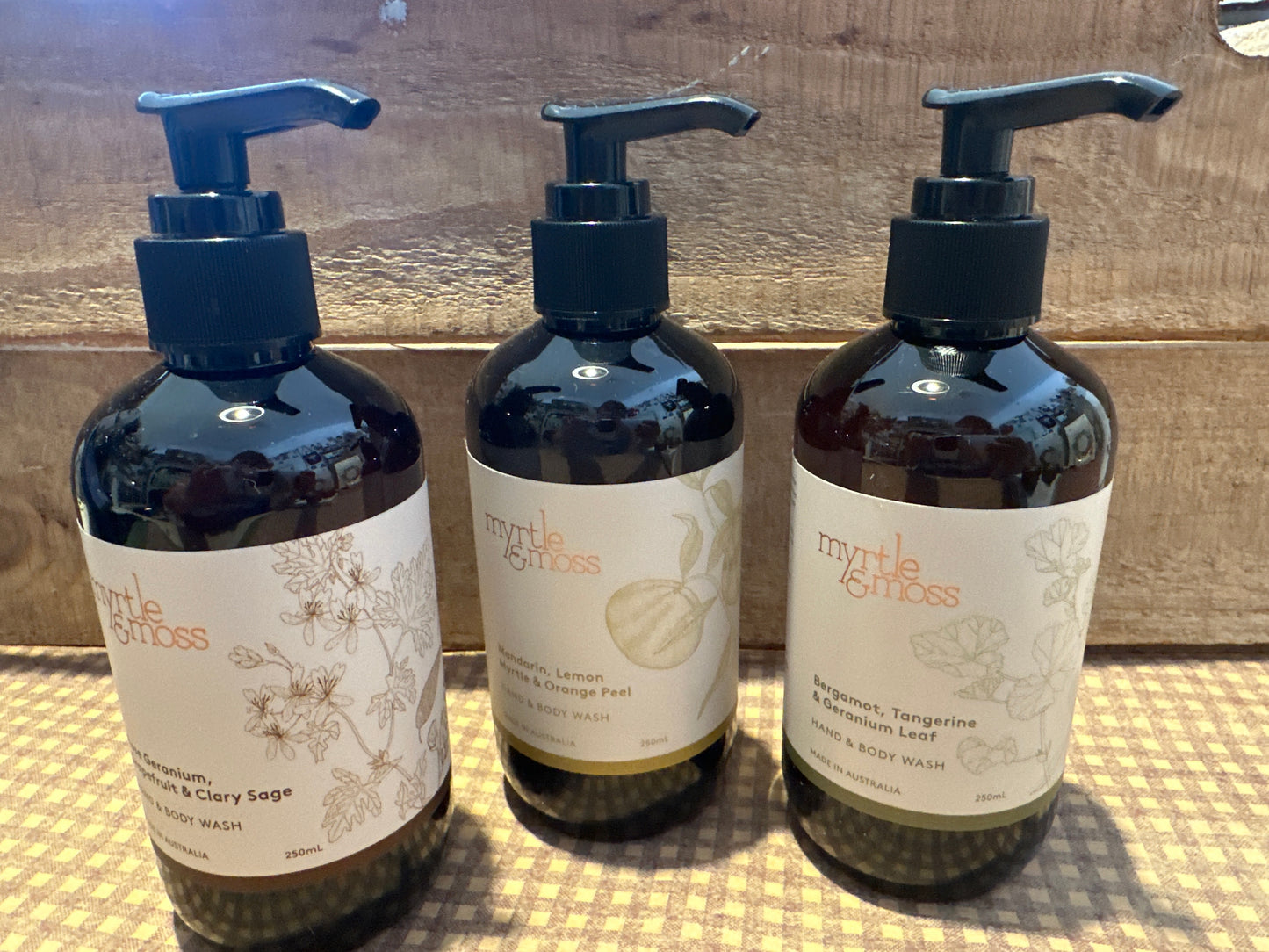 Myrtle and moss 250ml hand and body wash
