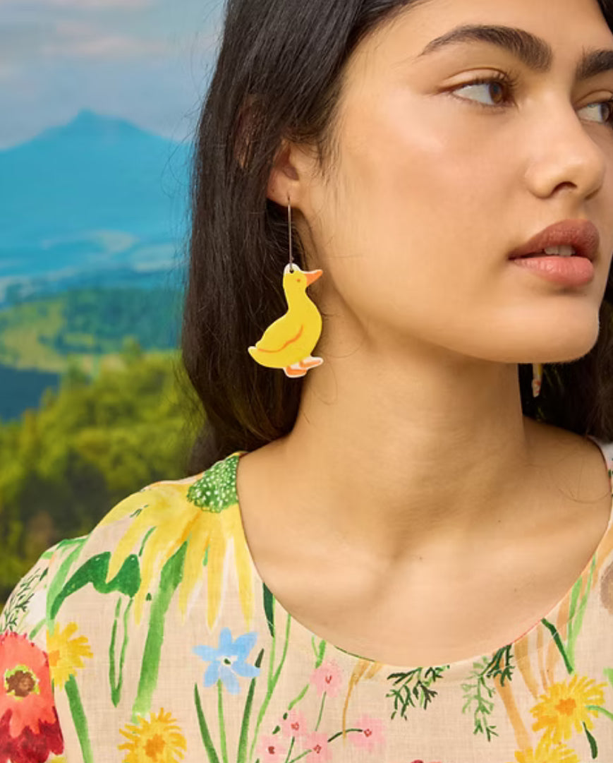 Togetherness Ceramic Earrings - Ducklings