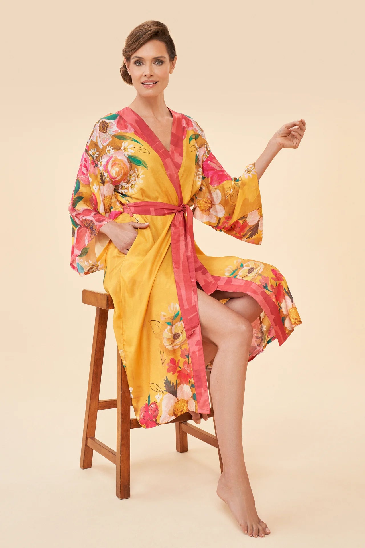 POWDER Impressionist Floral Kimono