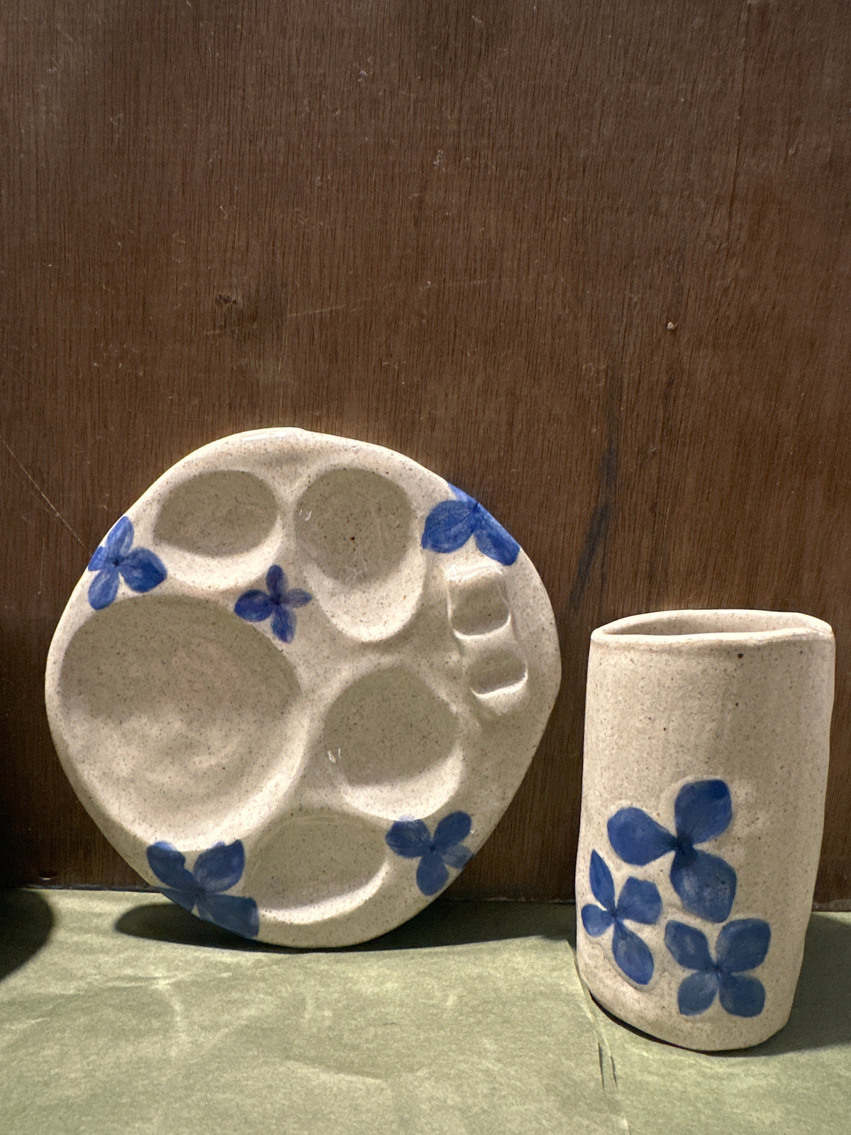 Handmade Ceramic Paint Palette Sets