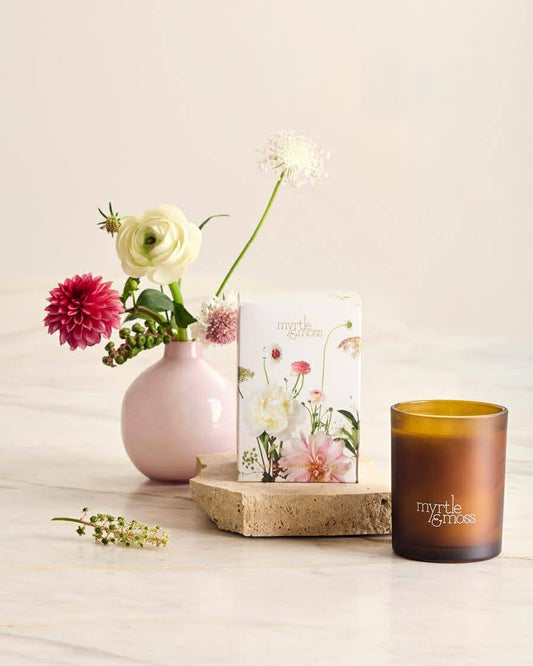 Myrtle and Moss Soy Wax Candle - Garden Whimsy