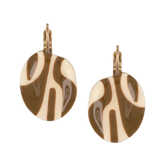 Taratata Jewellery - Kaly Olive Lever Back Earrings