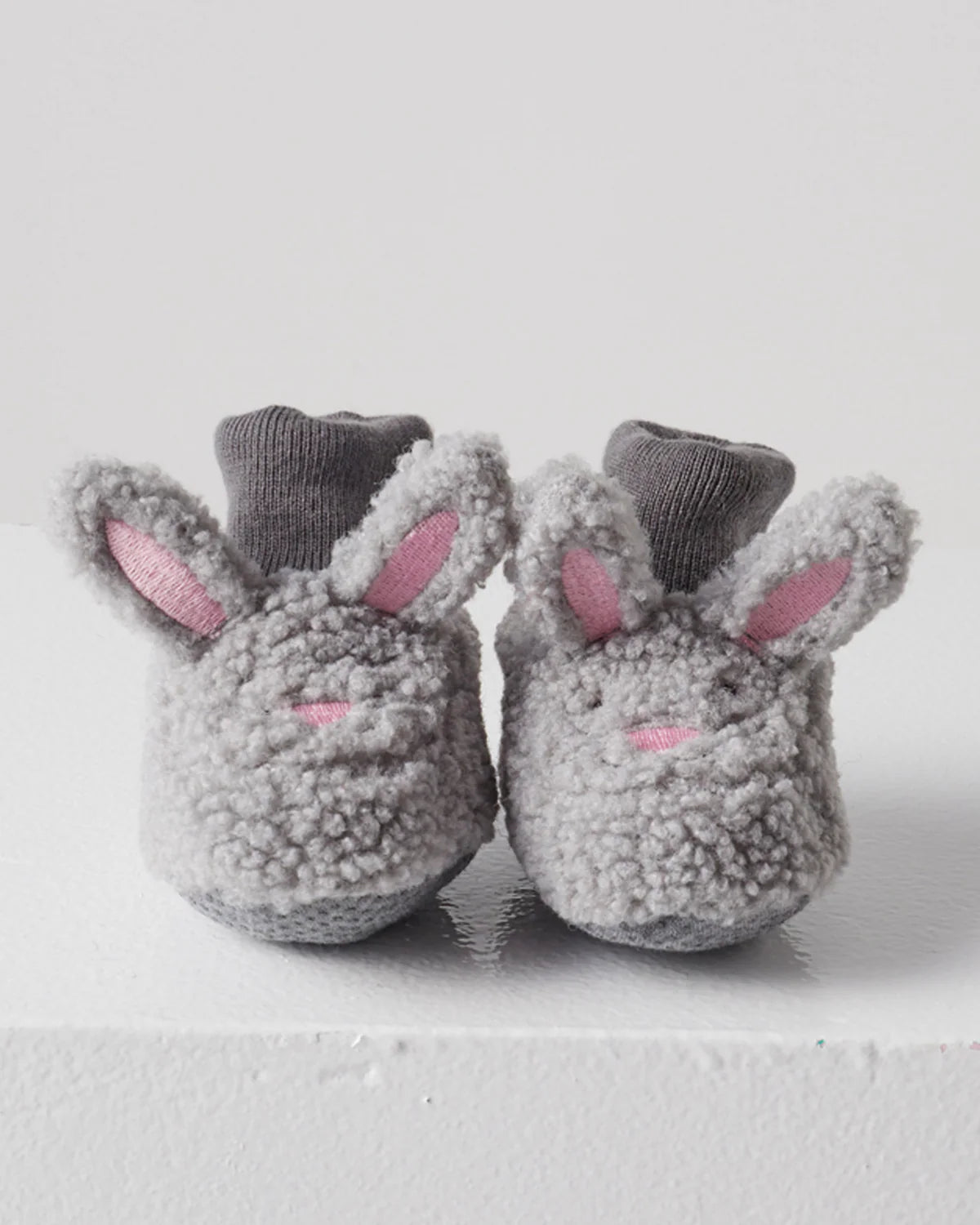 Kip and Co Baby Booties - Bunny Grey