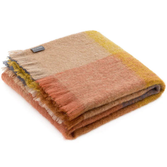 St Albans Mohair Throw - Willow