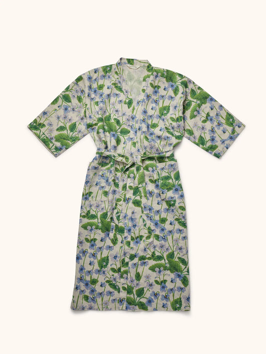 Bonnie and Neil Lilas Linen Robe