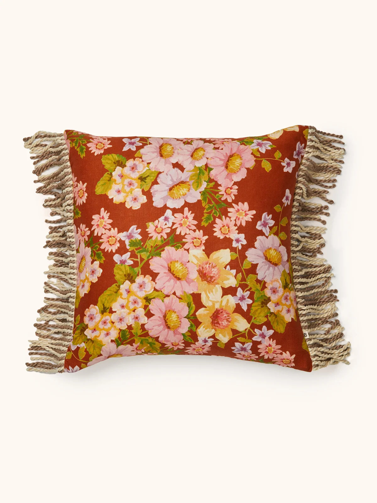 Bonnie and Neil Cushion - Buttercup Rust 50cm