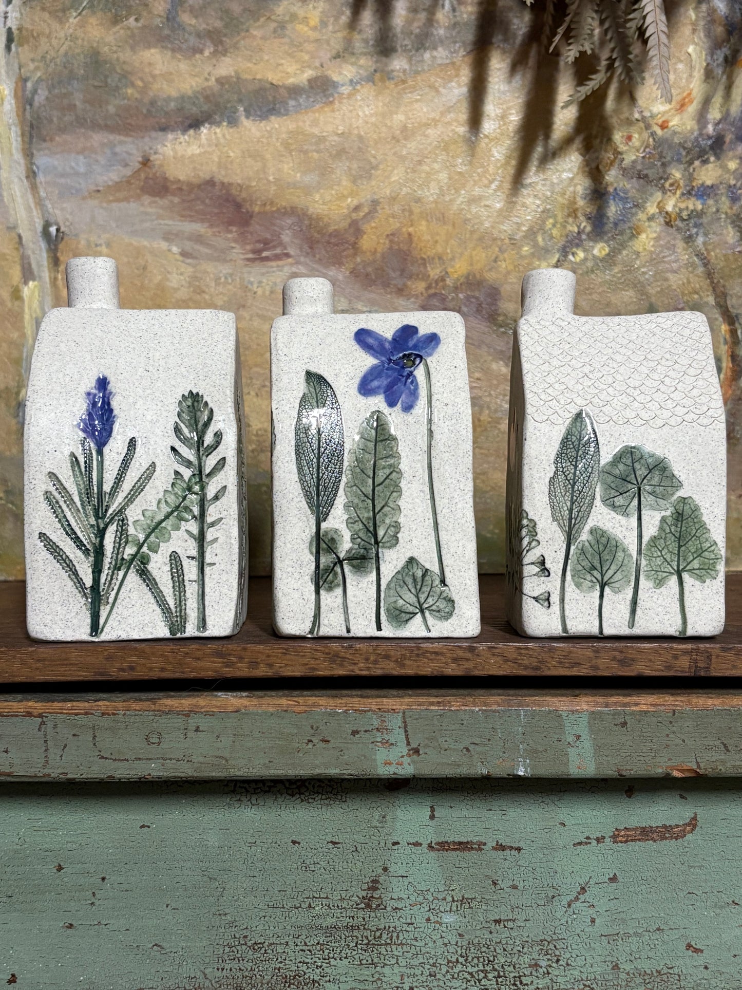 Handmade Ceramic Flower House Vases - medium