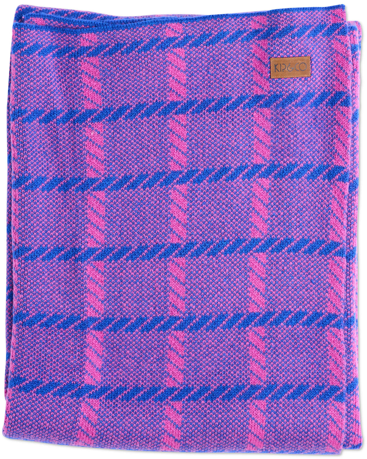Kip and Co Pink Punch Check Blanket